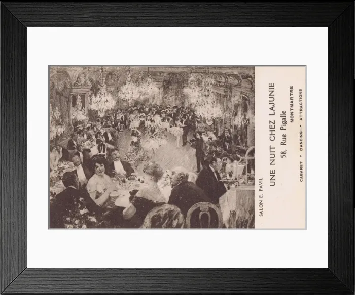 Framed Print : An interior view of the Parisian nightspot LaJunie Framed Print : An interior view of the Parisian nightspot LaJunie