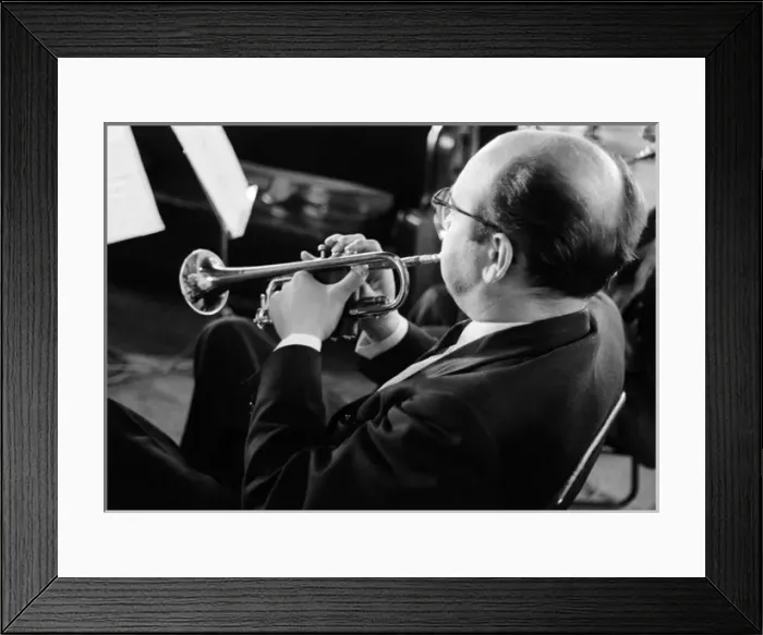 Framed Print : Trumpeter, Aldeburgh Festival 1962 Framed Print : Trumpeter, Aldeburgh Festival 1962