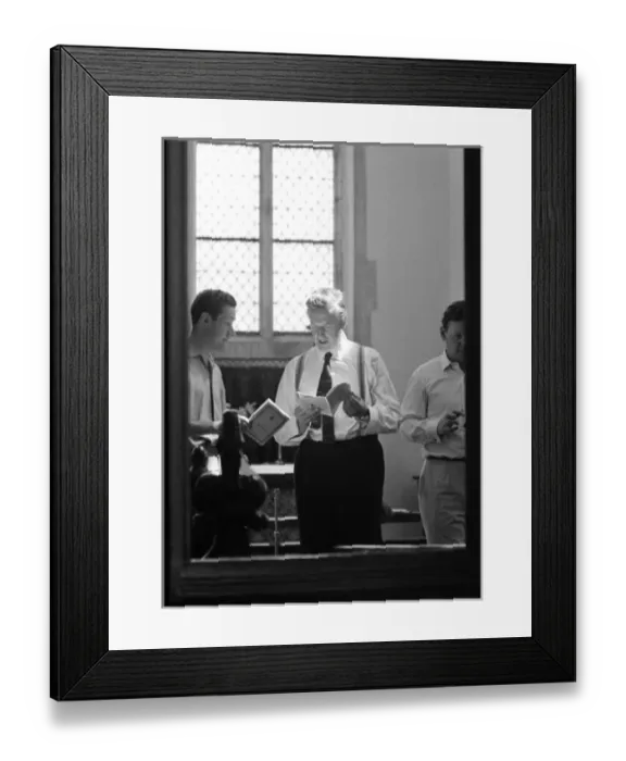 Framed Print : Christopher Keyte and Peter Pears in Rehearsal Framed Print : Christopher Keyte and Peter Pears in Rehearsal