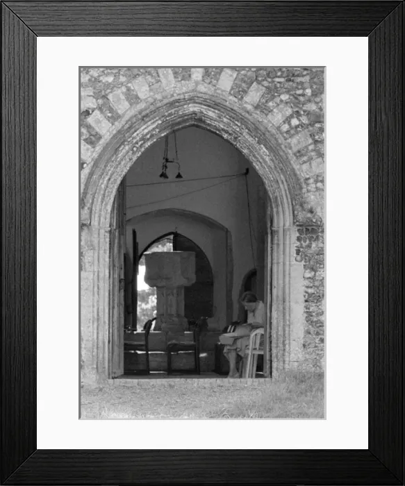 Framed Print : Imogen Holst studying score Framed Print : Imogen Holst studying score