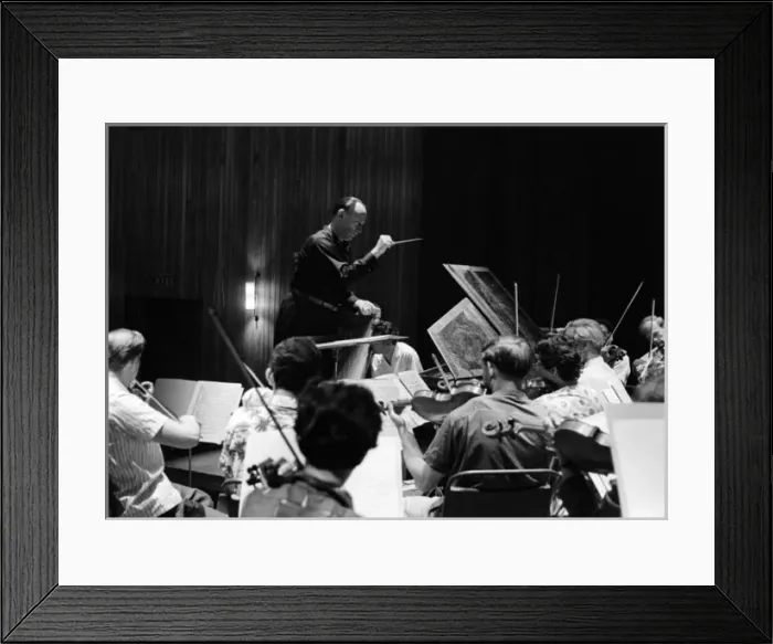 Framed Print : Paul Sacher Condting at the Aldeburgh Festival 1961 Framed Print : Paul Sacher Condting at the Aldeburgh Festival 1961