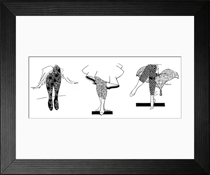 Framed Print : Patterned stockings, WW1 Framed Print : Patterned stockings, WW1