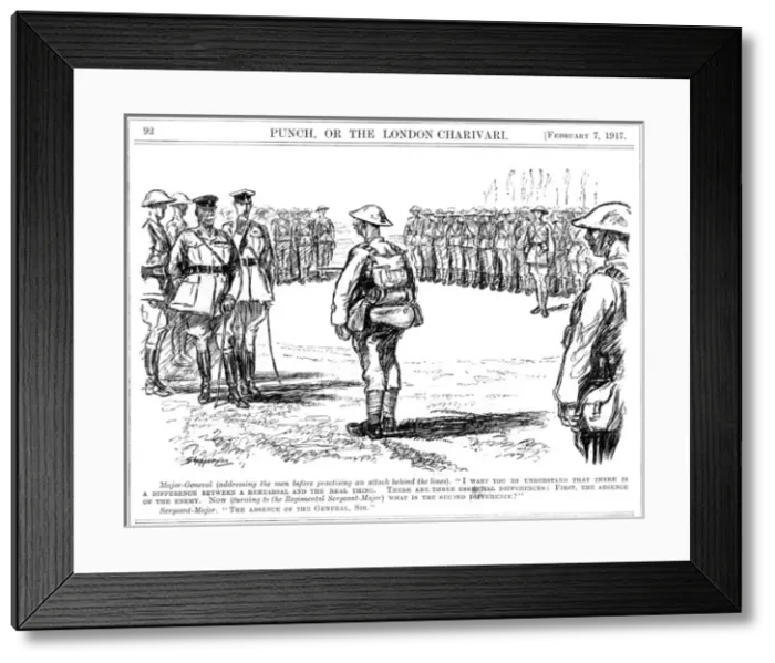 Framed Print : The difference between the rehearsal and the real thing, 1917 Framed Print : The difference between the rehearsal and the real thing, 1917