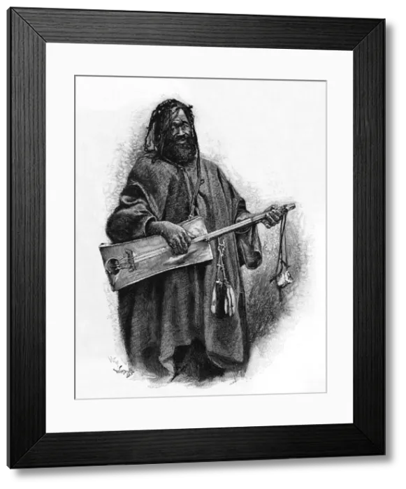 Framed Print : Sudanese rebec player Framed Print : Sudanese rebec player