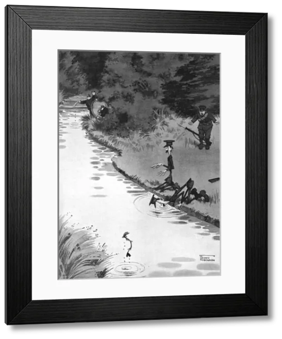 Framed Print : German Breaches of the Hague Convention by Heath Robinson Framed Print : German Breaches of the Hague Convention by Heath Robinson