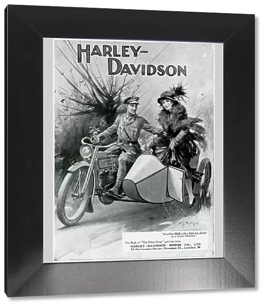 Harley Davidson advertisement, WW1