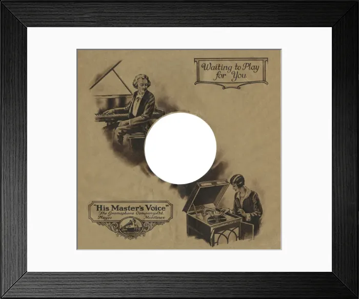 Framed Print : Record sleeve, 1920s Framed Print : Record sleeve, 1920s