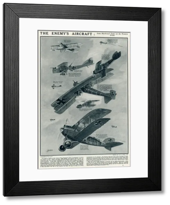 Framed Print : The Enemys aircraft by G. H. Davis Framed Print : The Enemys aircraft by G. H. Davis