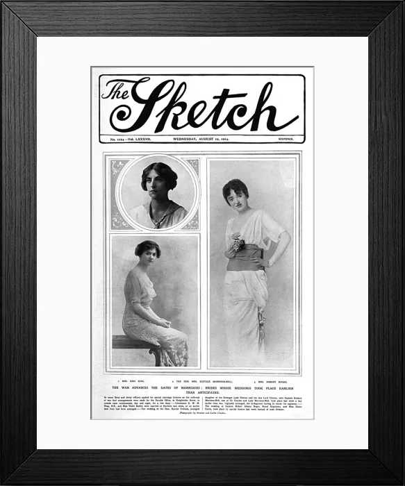 Framed Print : Marriage during World War One Framed Print : Marriage during World War One