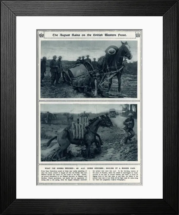 Framed Print : August 1917 rains on British Western Front Framed Print : August 1917 rains on British Western Front