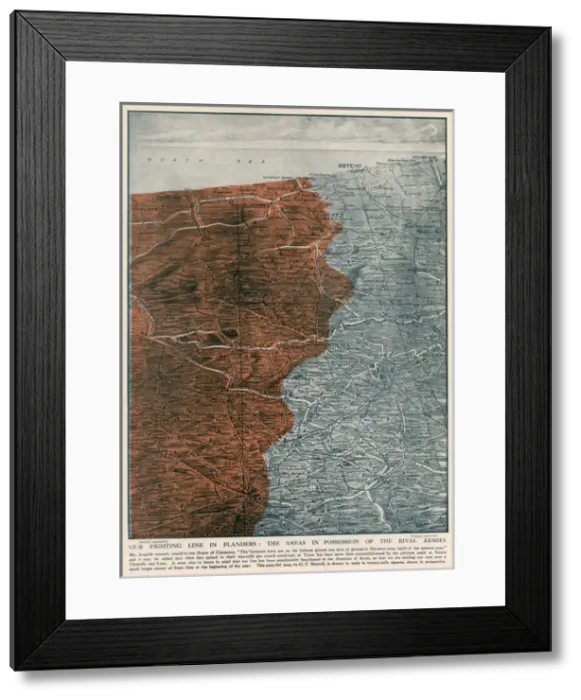 Framed Print : The Fighting Line in Flanders, 1915 Framed Print : The Fighting Line in Flanders, 1915