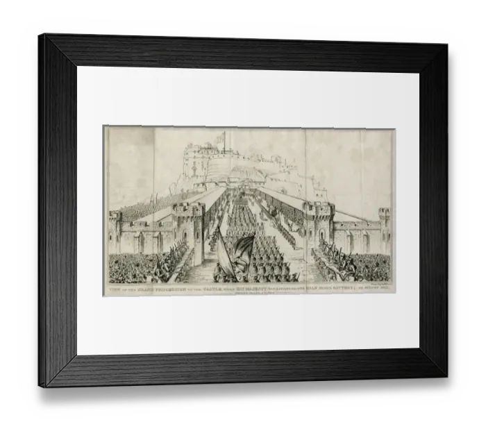 Framed Print : Grand procession to Edinburgh Castle Framed Print : Grand procession to Edinburgh Castle