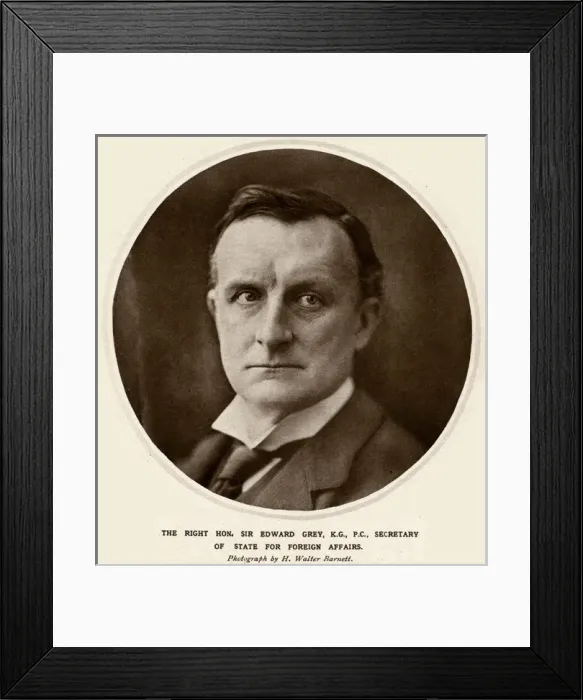 Framed Print : Sir Edward Grey in 1915 Framed Print : Sir Edward Grey in 1915