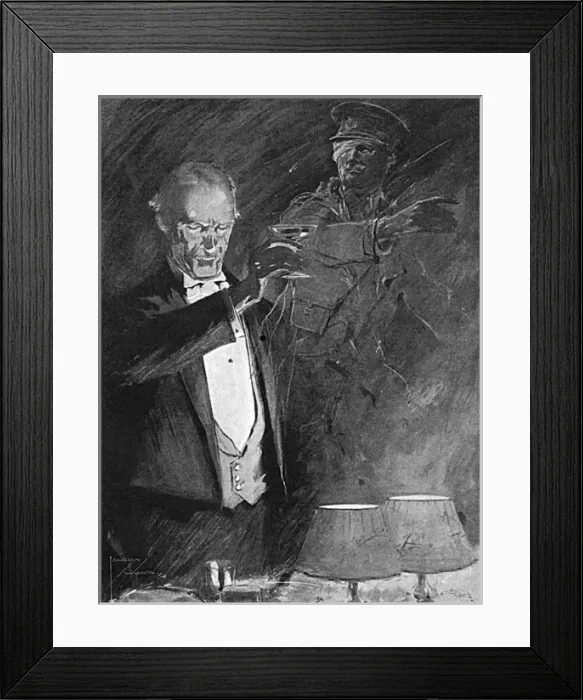 Framed Print : Christmas, 1914 - the silent toast Framed Print : Christmas, 1914 - the silent toast