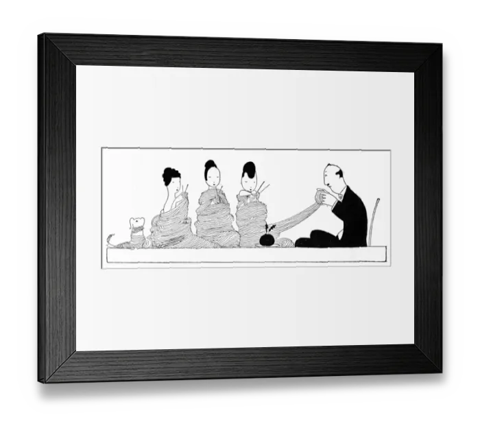 Framed Print : Knitting comforts for the troops, WW1 Framed Print : Knitting comforts for the troops, WW1