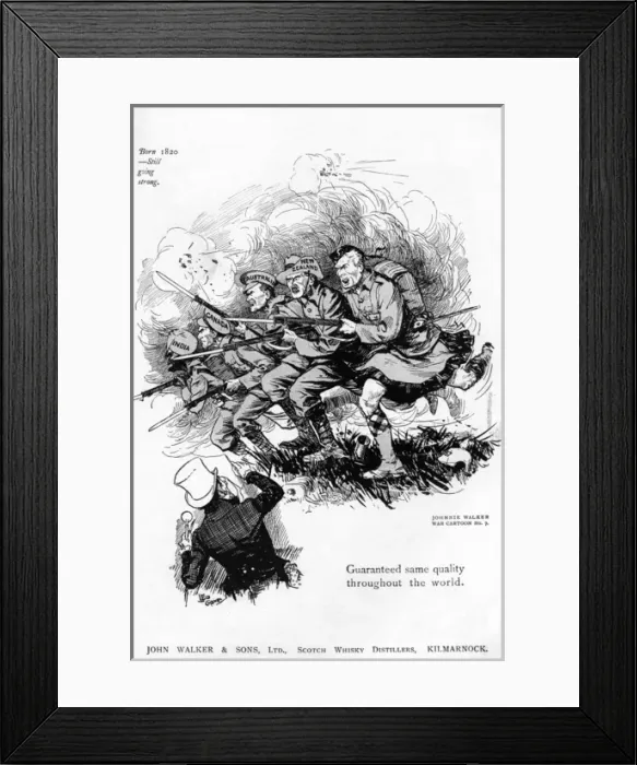 Framed Print : Johnnie Walker advertisement, WW1 Framed Print : Johnnie Walker advertisement, WW1