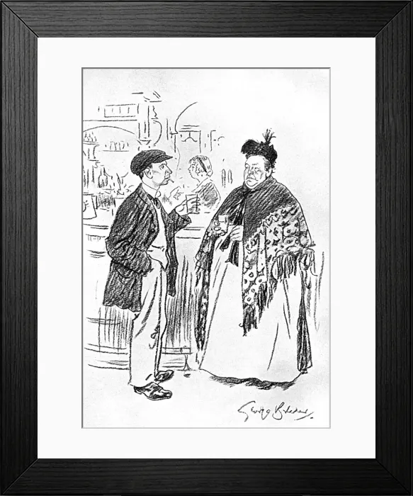Framed Print : Clinching it by George Belcher, WW1 drinking Framed Print : Clinching it by George Belcher, WW1 drinking