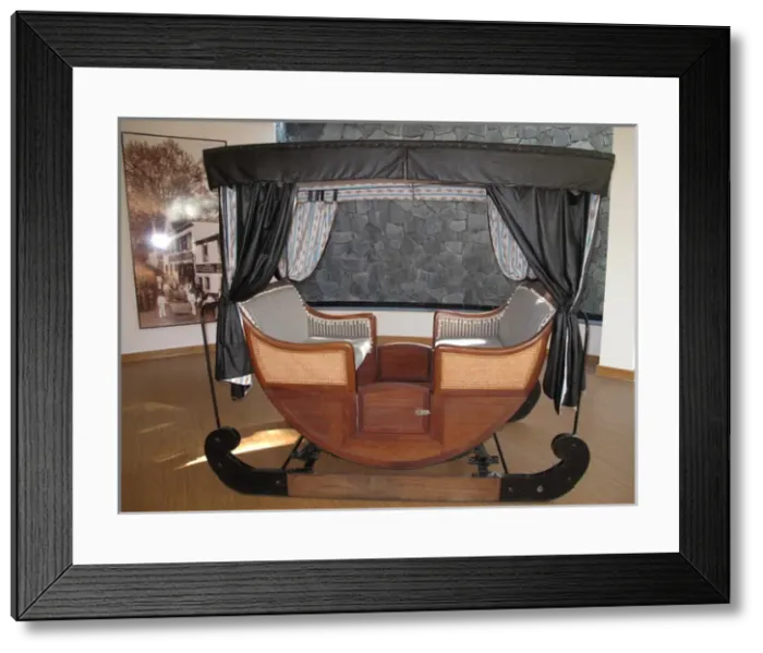 Framed Print : Portugal, Madeira, Funchal, Monte - Carros de bois Framed Print : Portugal, Madeira, Funchal, Monte - Carros de bois