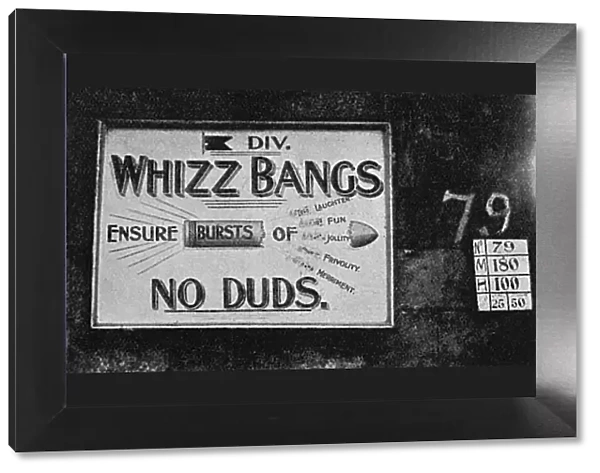 Publicity for the whizz-bangs concert party, WW1