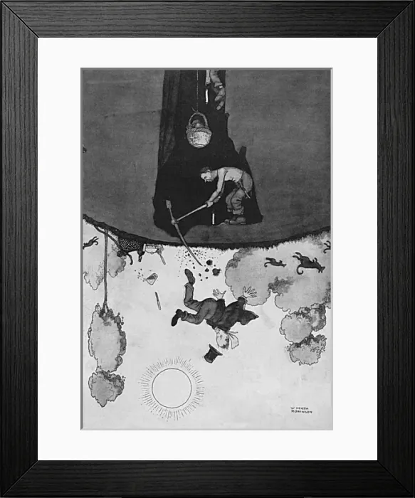 Framed Print : A Pick Nick Down Under by William Heath Robinson Framed Print : A Pick Nick Down Under by William Heath Robinson