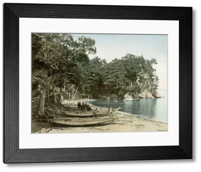 Framed Print : Fishing Boats, Honmoku, Yokohama, Japan Framed Print : Fishing Boats, Honmoku, Yokohama, Japan