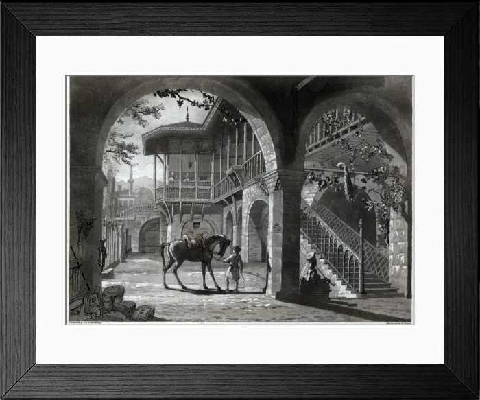Framed Print : Greece - Horses - Dwellings Framed Print : Greece - Horses - Dwellings