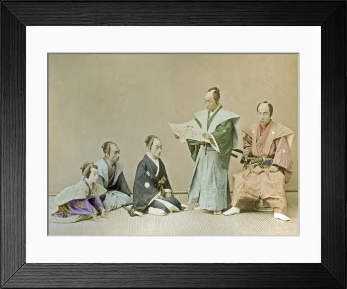 Framed Print : Japanese Actors, sentence of Harakiri Framed Print : Japanese Actors, sentence of Harakiri