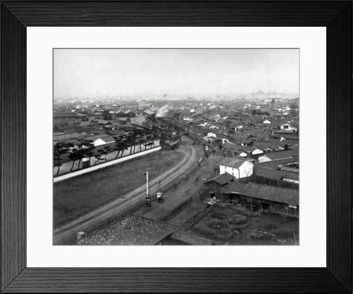 Framed Print : Railway, Kobe, Japan Framed Print : Railway, Kobe, Japan