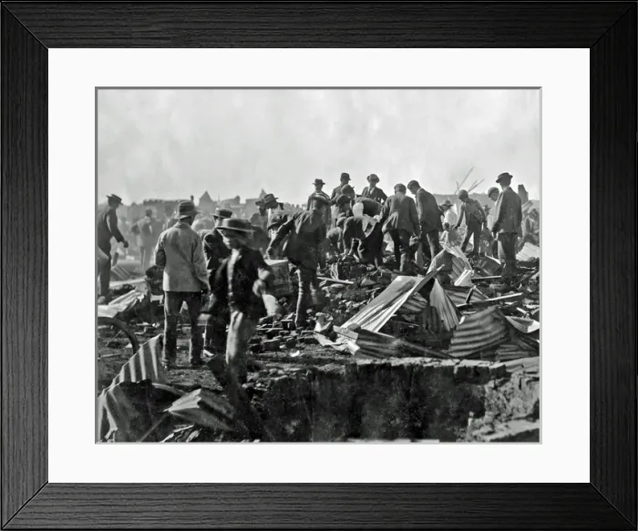 Framed Print : Dynamite explosion, South Africa mine Framed Print : Dynamite explosion, South Africa mine