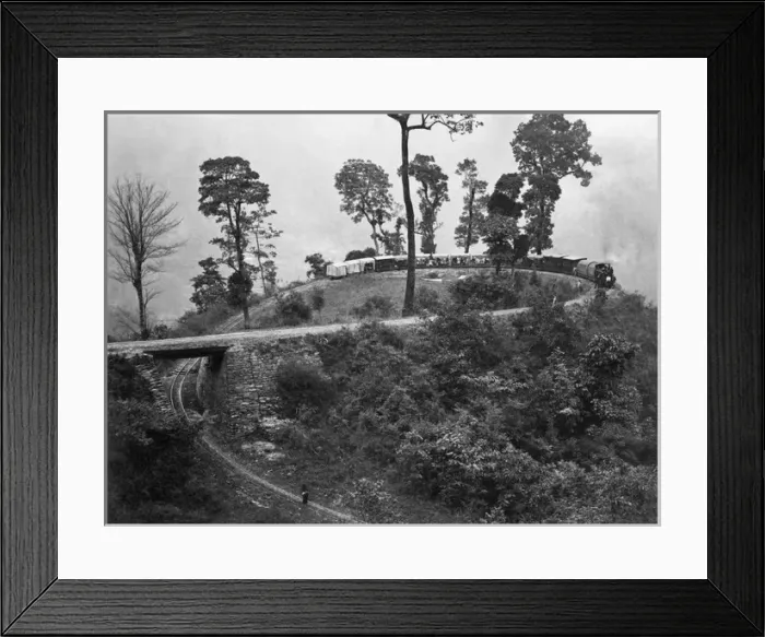 Framed Print : Chinbatti Loop, Darjeeling Railway, India Framed Print : Chinbatti Loop, Darjeeling Railway, India