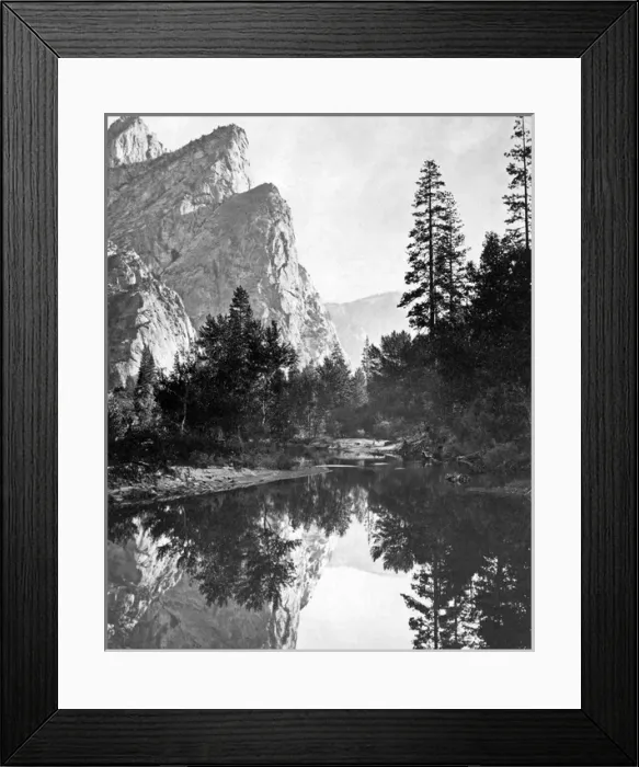 Framed Print : Three Brothers and River Merced, Yosemite Framed Print : Three Brothers and River Merced, Yosemite