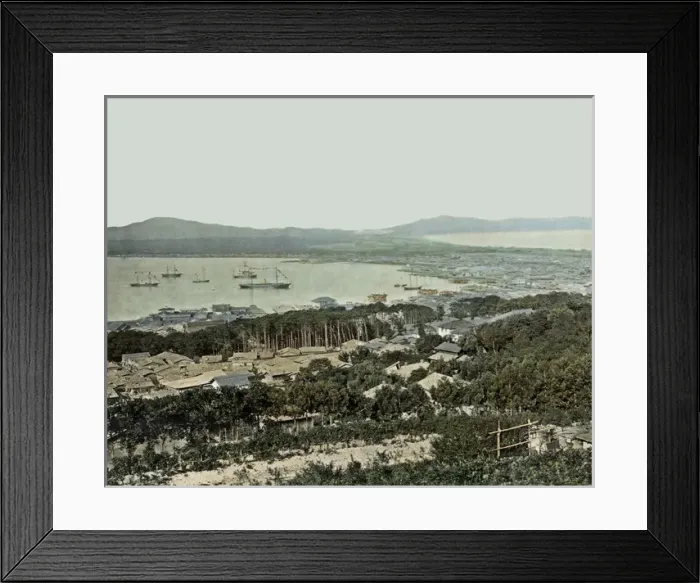 Framed Print : Ships at Hakodate, Japan Framed Print : Ships at Hakodate, Japan