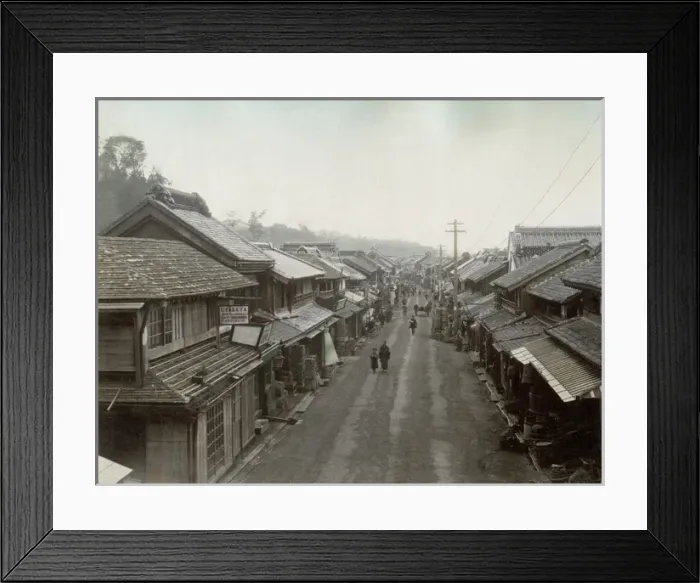 Framed Print : Honmura Dori, Yokohama, Japan Framed Print : Honmura Dori, Yokohama, Japan