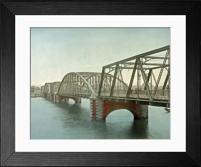 Framed Print : Tenjinbashi bridge, Osaka, Japan Framed Print : Tenjinbashi bridge, Osaka, Japan