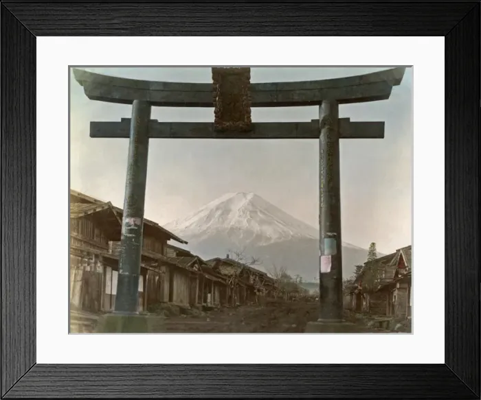 Framed Print : Mount Fuji and Torii, Japan Framed Print : Mount Fuji and Torii, Japan