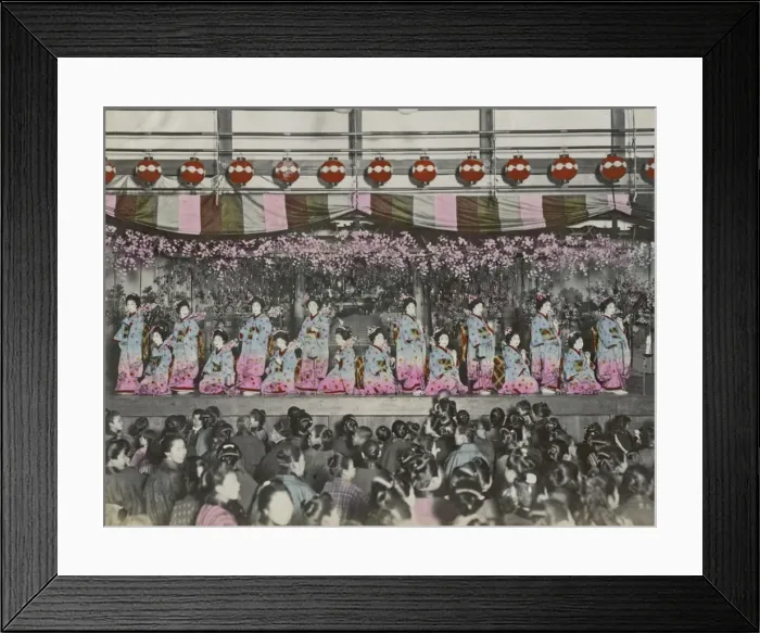 Framed Print : Theatrical performance, Japan Framed Print : Theatrical performance, Japan