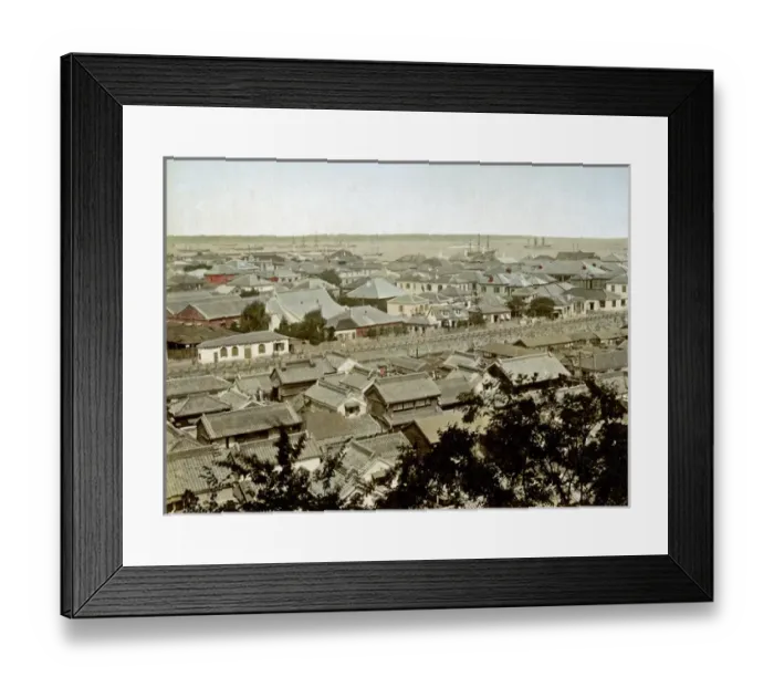 Framed Print : View of Yokohama, Japan Framed Print : View of Yokohama, Japan