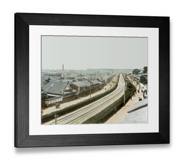 Framed Print : Railway, Kobe, Japan Framed Print : Railway, Kobe, Japan