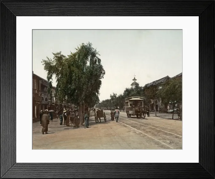 Framed Print : Main Street, Tokyo, Japan Framed Print : Main Street, Tokyo, Japan