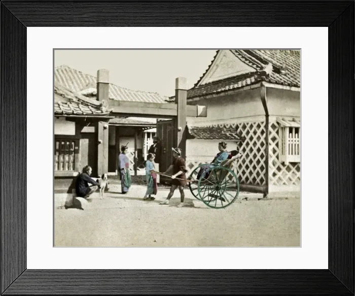Framed Print : Rickshaw, Japan Framed Print : Rickshaw, Japan