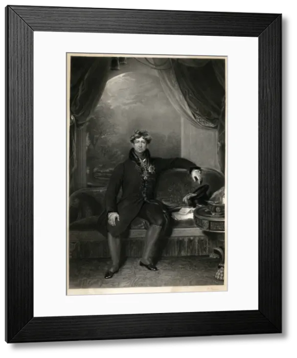 Framed Print : George IV (1762 - 1830). King of Great Britain and Ireland reigned (1820 1830) Framed Print : George IV (1762 - 1830). King of Great Britain and Ireland reigned (1820 1830)
