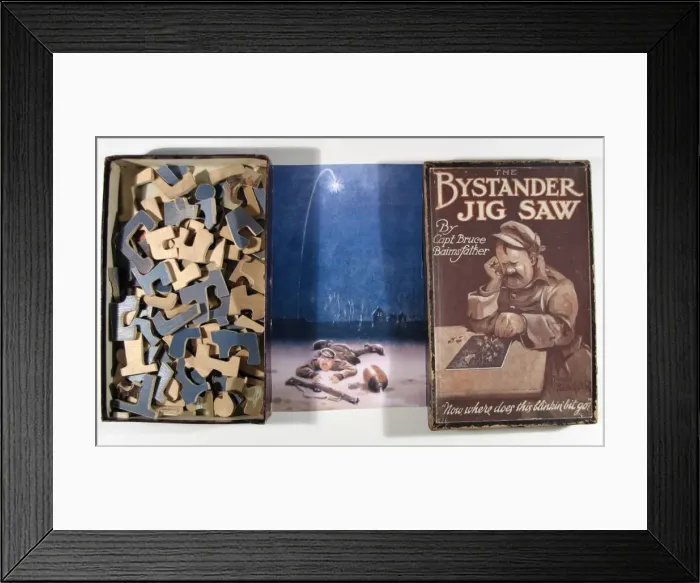 Framed Print : Bystander Jigsaw By Capt. Bruce Bairnsfather Framed Print : Bystander Jigsaw By Capt. Bruce Bairnsfather