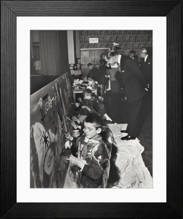 Framed Print : Duke of Edinburgh at Baden Powell House, London Framed Print : Duke of Edinburgh at Baden Powell House, London