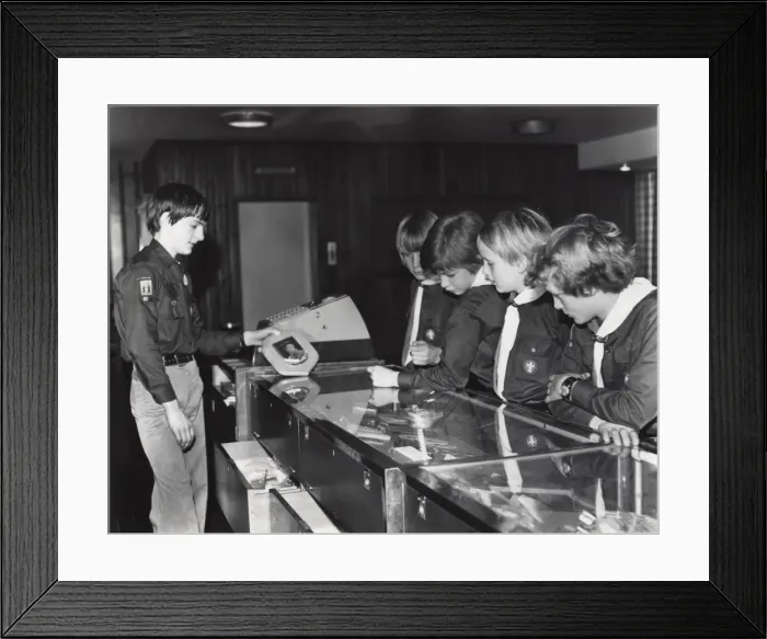 Framed Print : Cubs and scout at Baden Powell House, London Framed Print : Cubs and scout at Baden Powell House, London