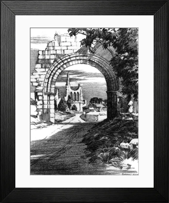 Framed Print : Byland Abbey, Yorkshire Framed Print : Byland Abbey, Yorkshire