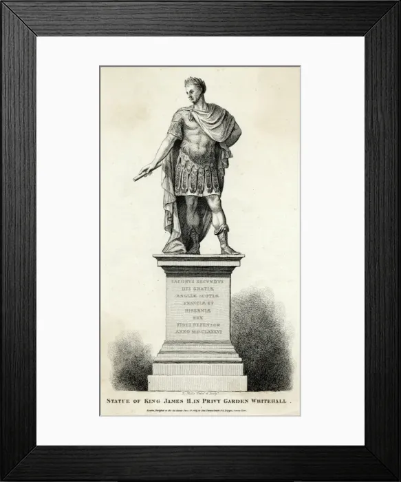 Framed Print : King James II statue Framed Print : King James II statue