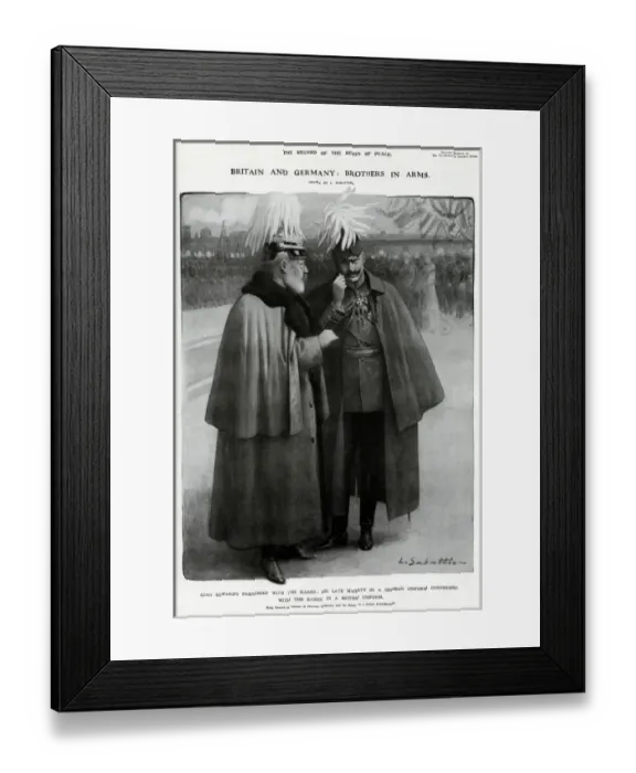 Framed Print : King Edward friendship with Kaiser Framed Print : King Edward friendship with Kaiser