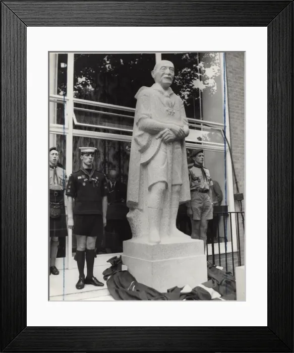 Framed Print : Statue unveiling at Baden Powell House, London Framed Print : Statue unveiling at Baden Powell House, London