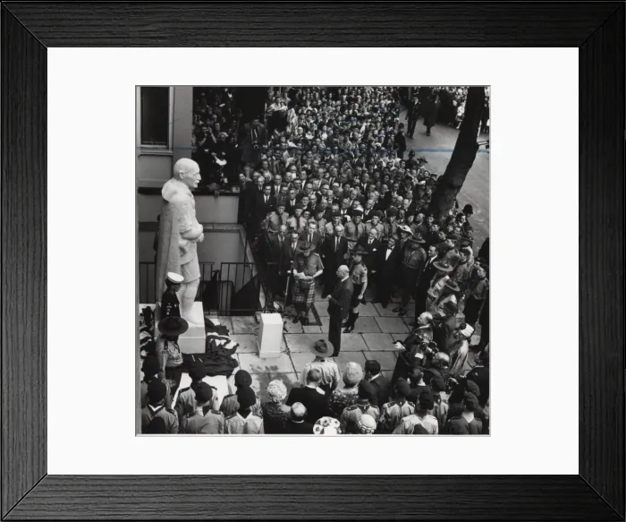Framed Print : Statue unveiling at Baden Powell House, London Framed Print : Statue unveiling at Baden Powell House, London