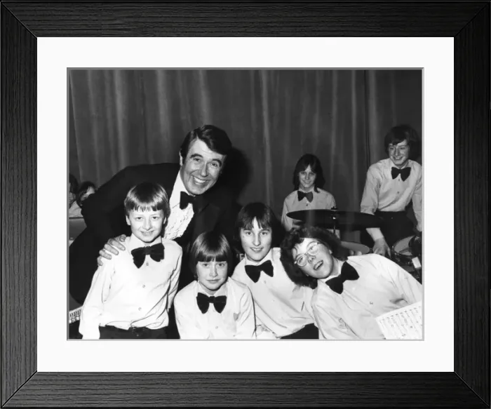Framed Print : Leslie Crowther with Junior Band, St Ives, Cornwall Framed Print : Leslie Crowther with Junior Band, St Ives, Cornwall